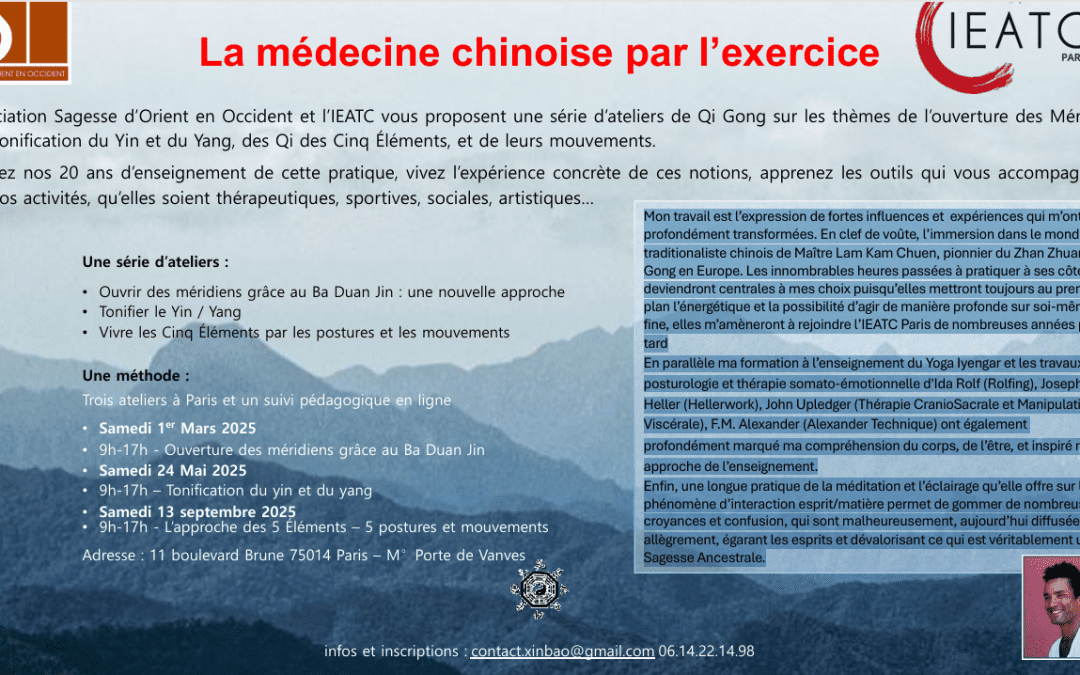 La médecine chinoise par l&rsquo;exercice